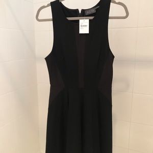 ASTR Fit & Flare Black Dress